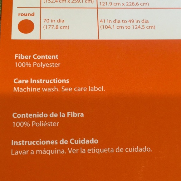 Pumpkins & Gourds Fabric Rectangular Tablecloth 52in x 70in - Picture 5 of 8